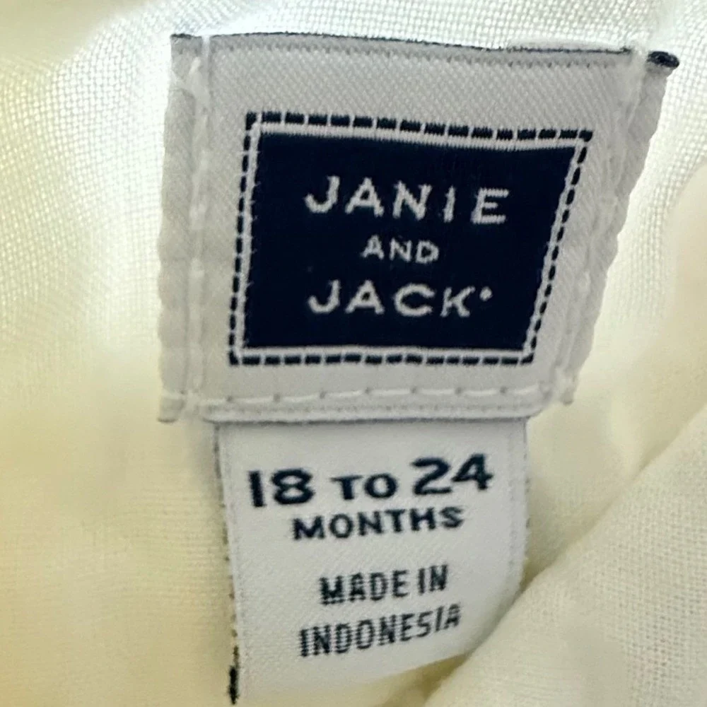 Janie and Jack Toddler Girls Tops Lot 18-24‎ Months Floral Embroidered Ruffle